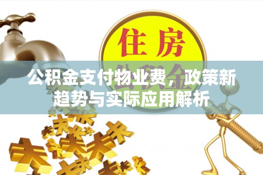 东乡族公积金支付物业费，政策新趋势与实际应用解析