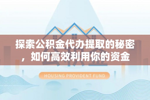 东乡族探索公积金代办提取的秘密，如何高效利用你的资金