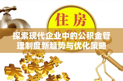 东乡族探索现代企业中的公积金管理制度新趋势与优化策略