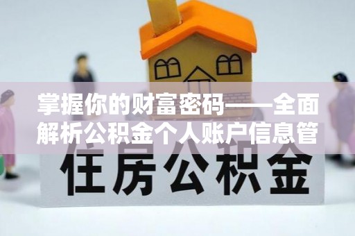 东乡族掌握你的财富密码——全面解析公积金个人账户信息管理与优化