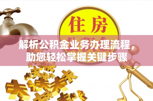 东乡族解析公积金业务办理流程，助您轻松掌握关键步骤